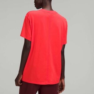 Lululemon All Yours Boyfriend T Orangish Red Women's Top